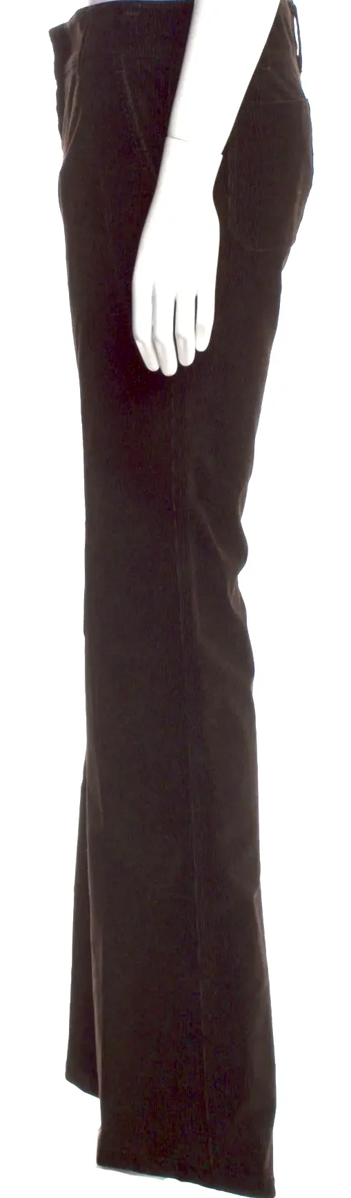 PRADA SPORT ITALY. Vintage Brown Cotton Blend Wide Leg Pants From 2000s Collection