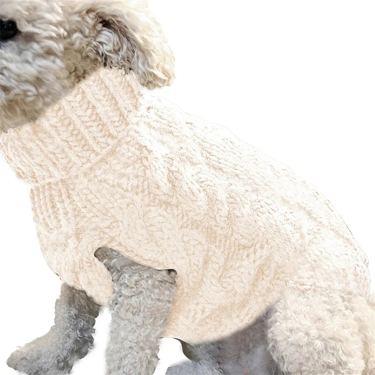Puppy Dog Sweaters for Small Medium Dogs Cats Clothes Winter Warm Pet Turtleneck Chihuahua Vest Soft Yorkie Coat Teddy Jacket