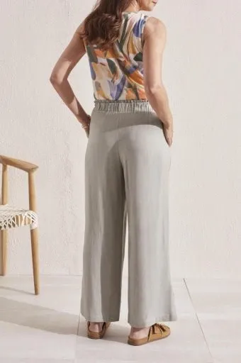 Raw Hem Pull On Ankle Pant