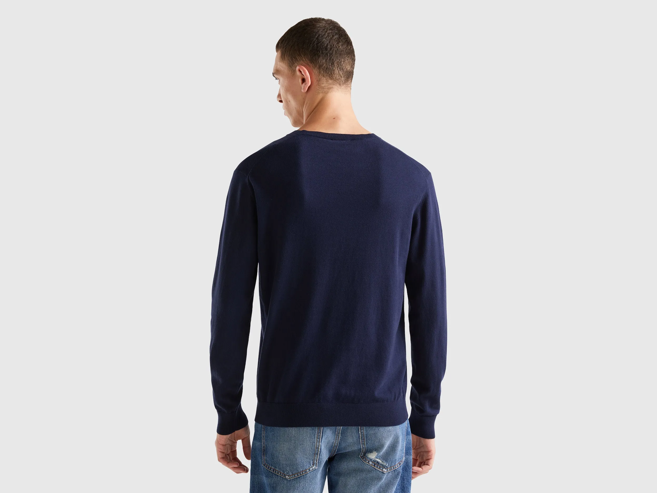 Regular Fit Crew Neck Pure Merino Wool Sweater