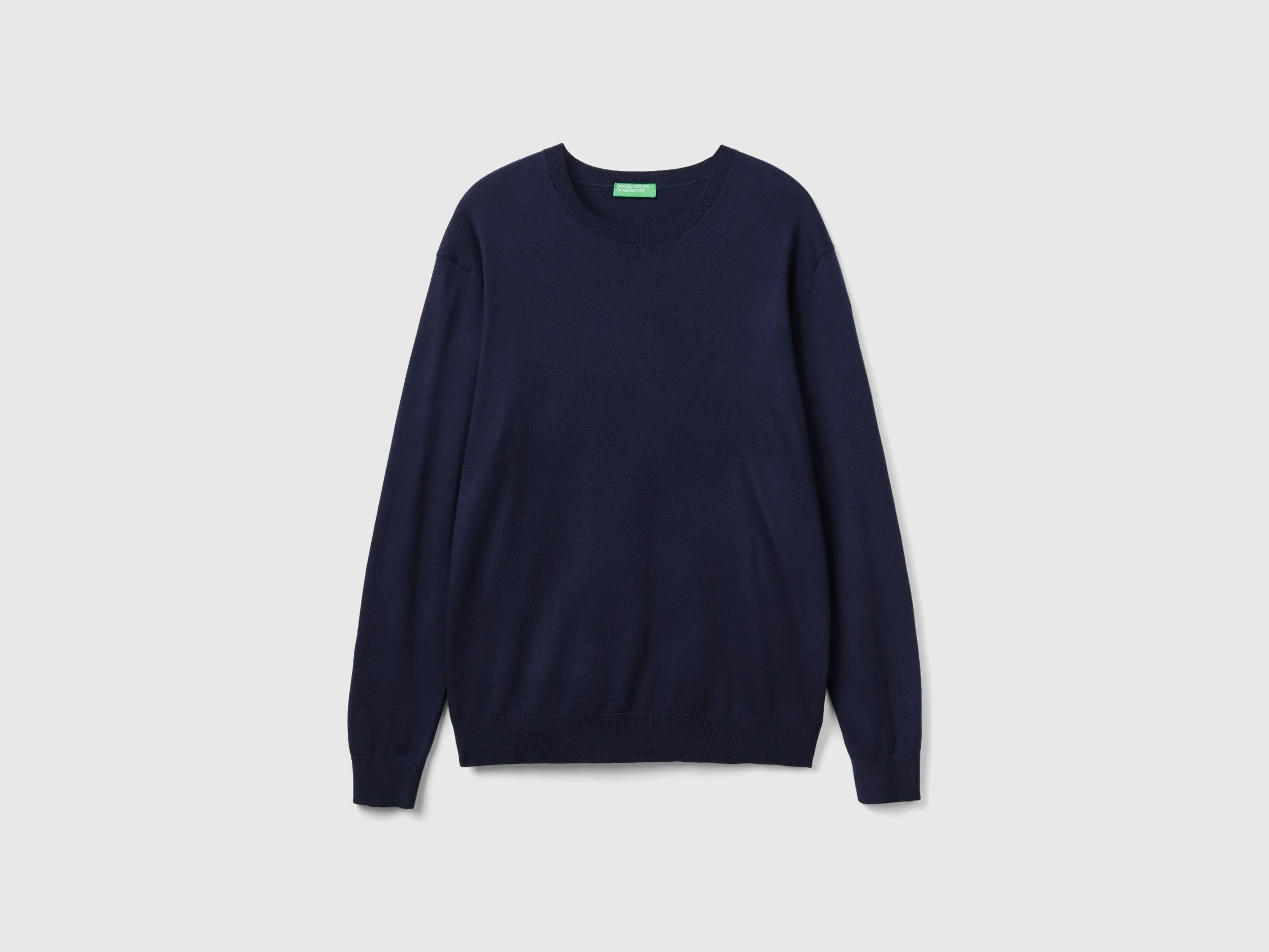 Regular Fit Crew Neck Pure Merino Wool Sweater