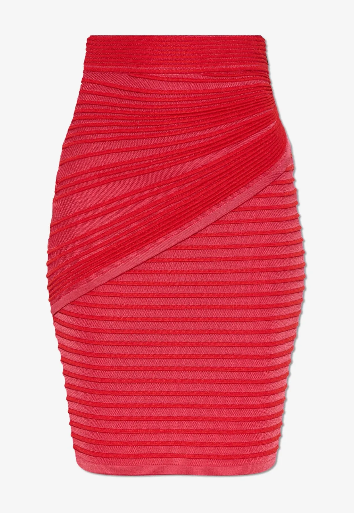 Ribbed Pencil Mini Skirt