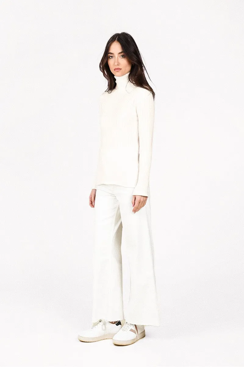 RIBBED SWEATER, TURTLENECK