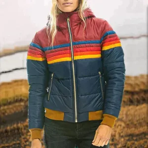 Roseutta - Retro Parka with Faux Fur Hood for Women