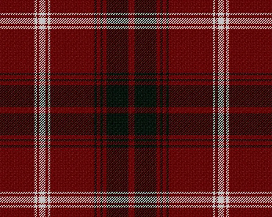 Rothsey Red Modern Tartan Scarf
