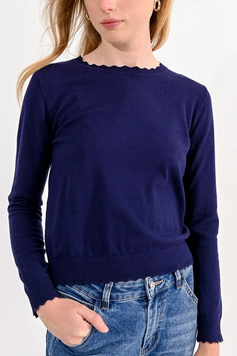 SCALOPPED JUMPER