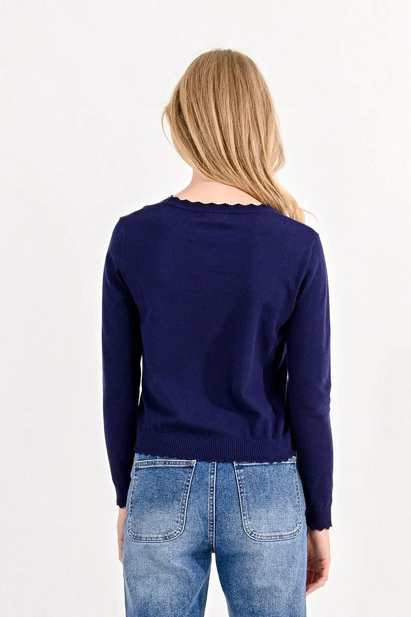 SCALOPPED JUMPER