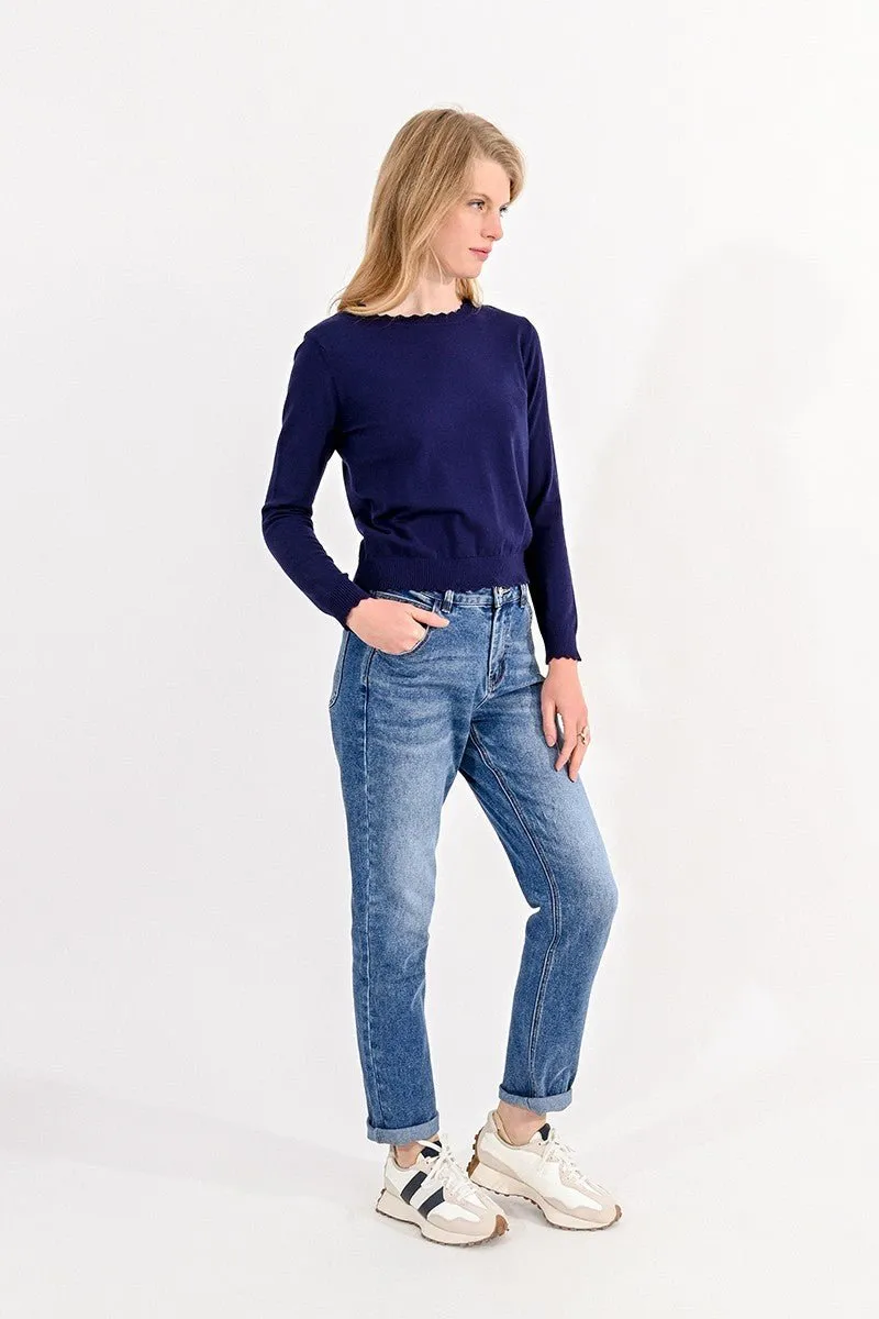 SCALOPPED JUMPER