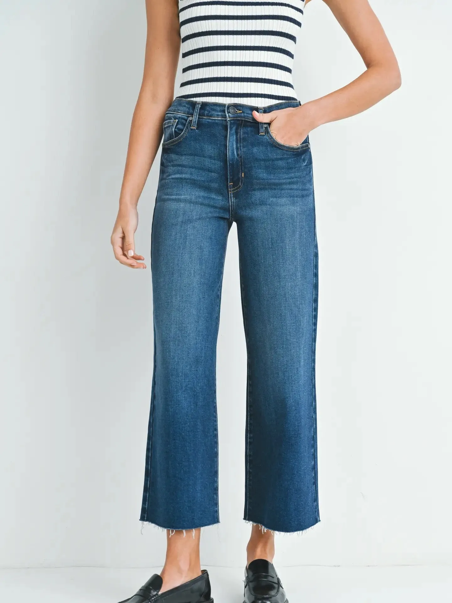 Scissor Cut Wide Leg