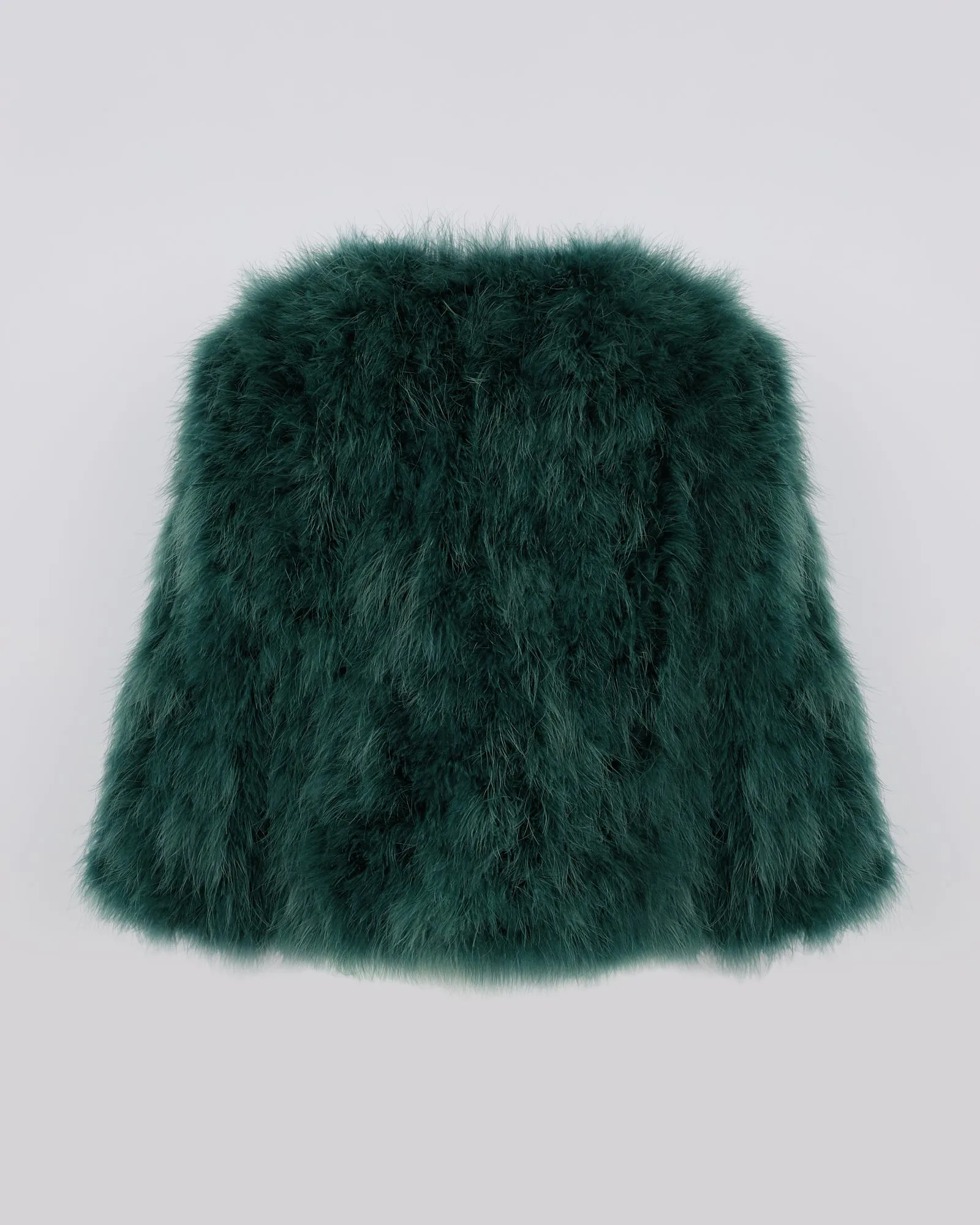 Short feather jacket