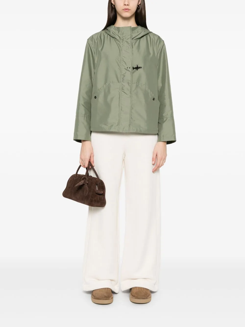 Short parka coat