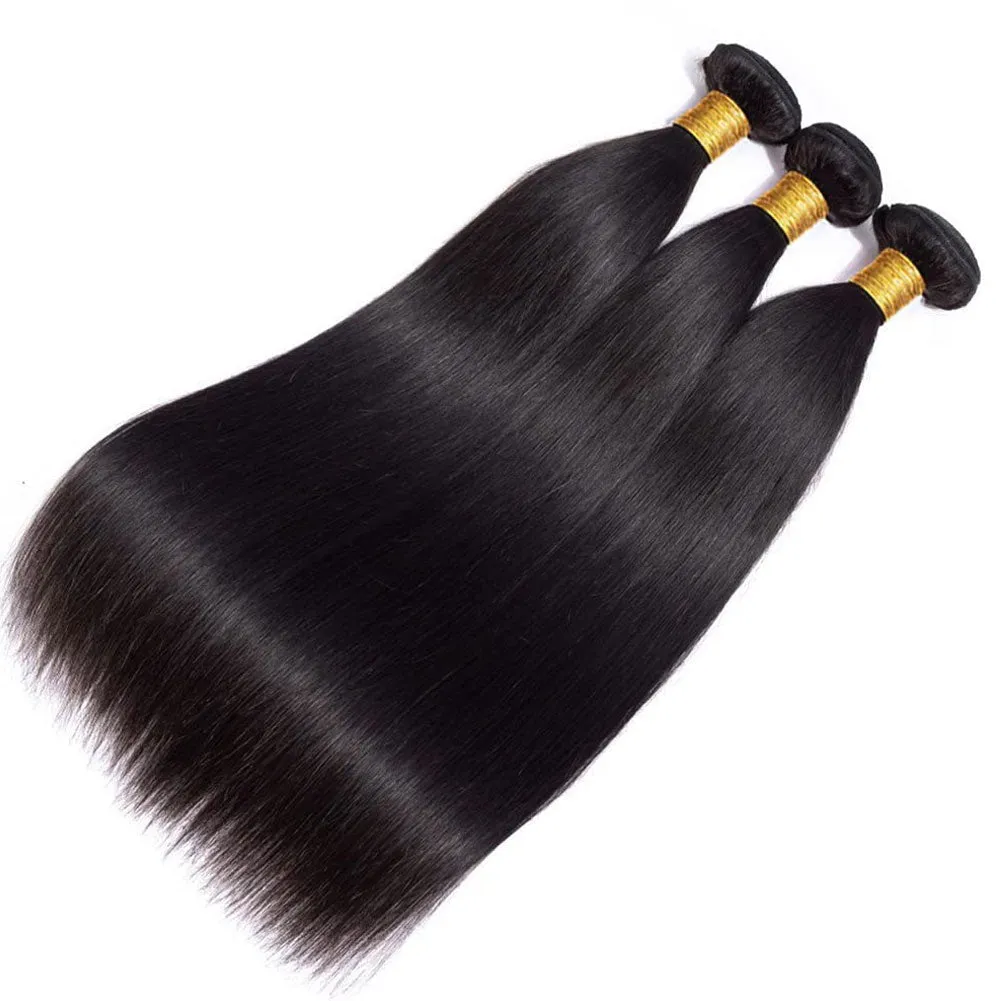 Silky Straight 3 Bundles 100% Brazilian Virgin Human Hair