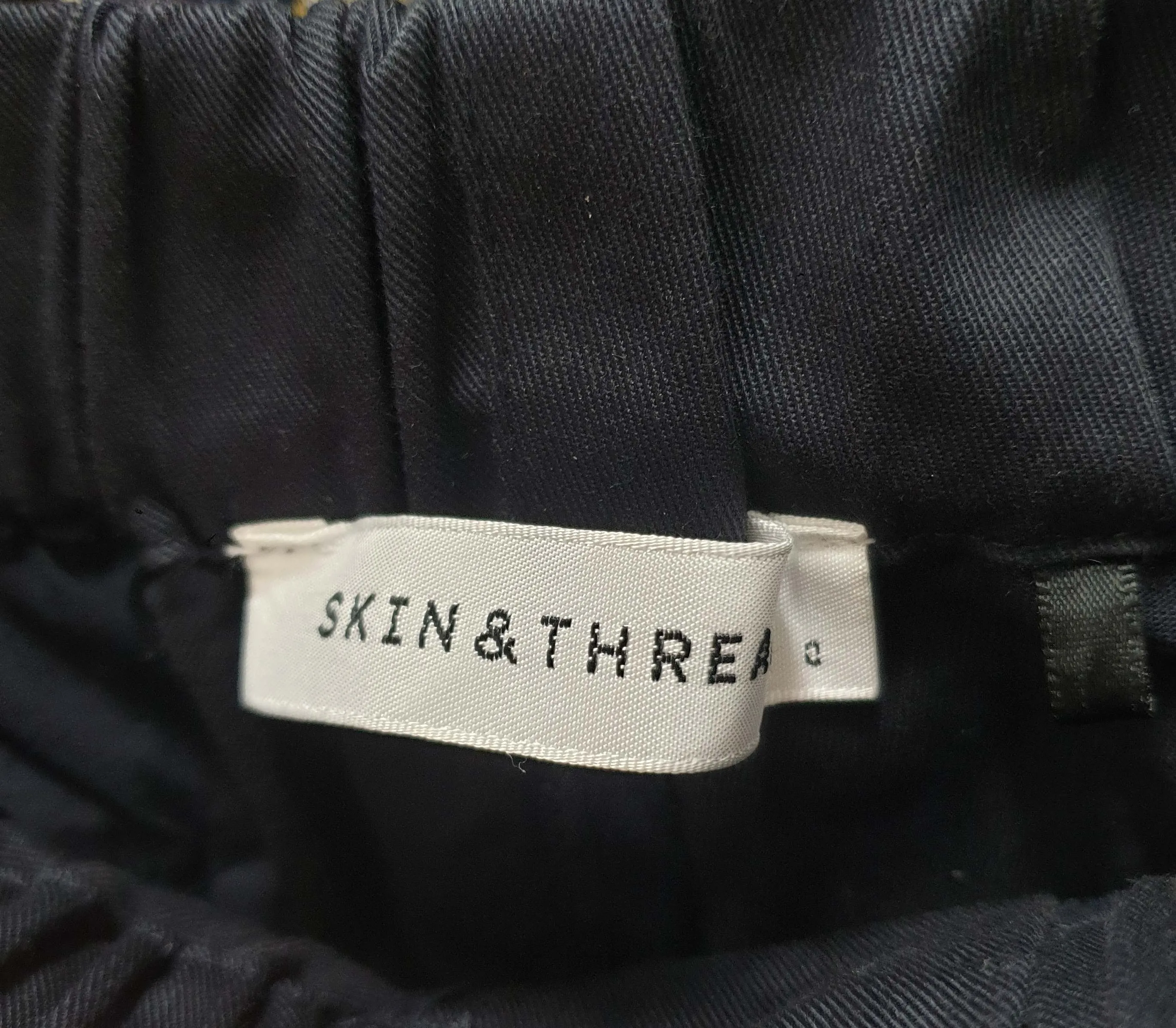 Skin & Threads navy straight leg pants size 0 (fits 6-8)