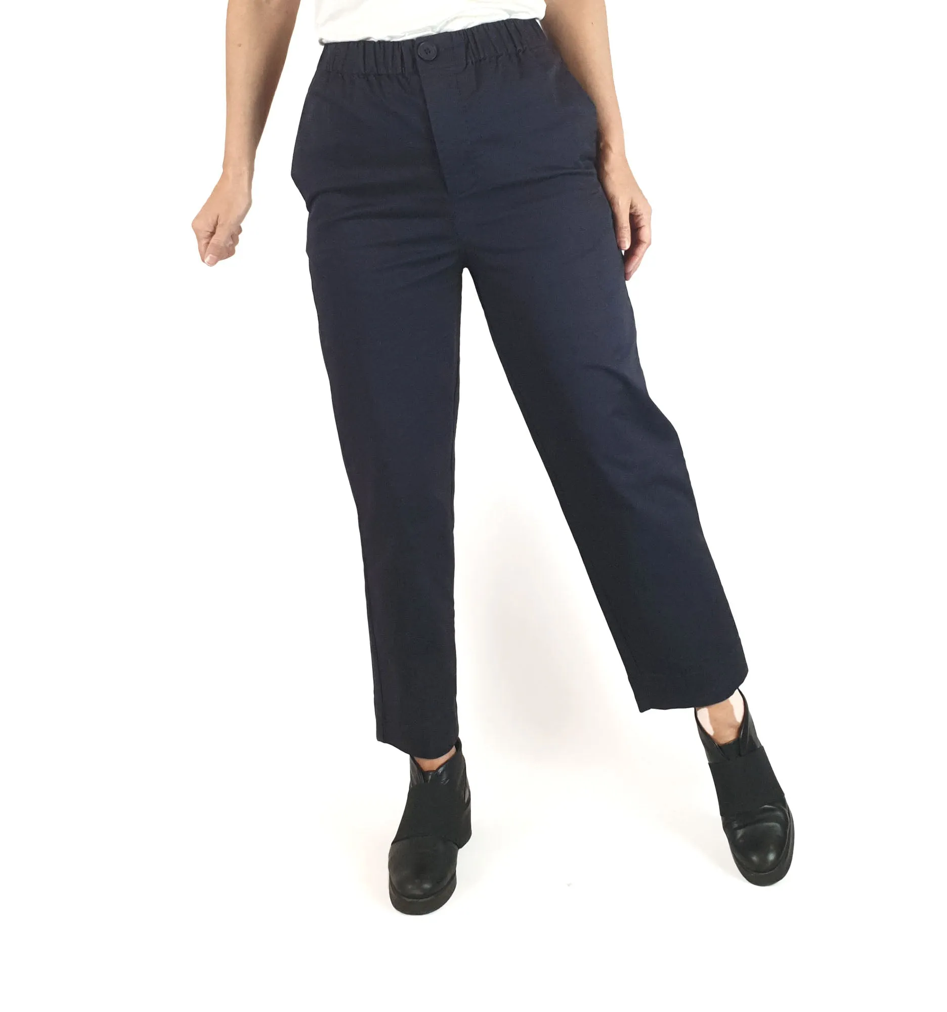 Skin & Threads navy straight leg pants size 0 (fits 6-8)