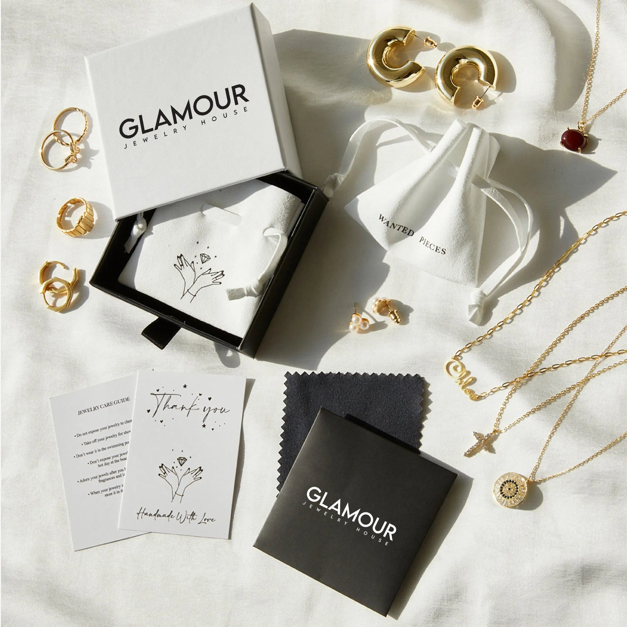 Square Hoop Earrings - 18K Gold Vermeil