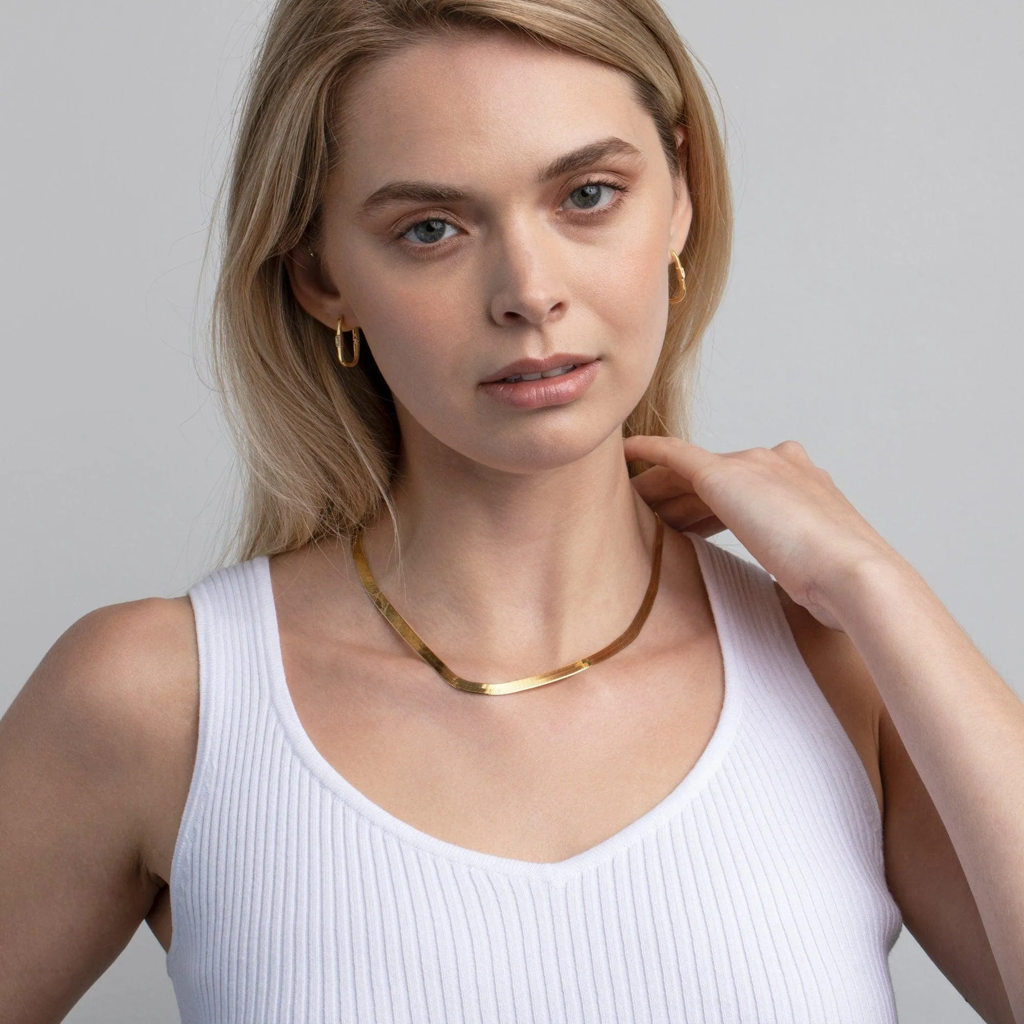 Square Hoop Earrings - 18K Gold Vermeil