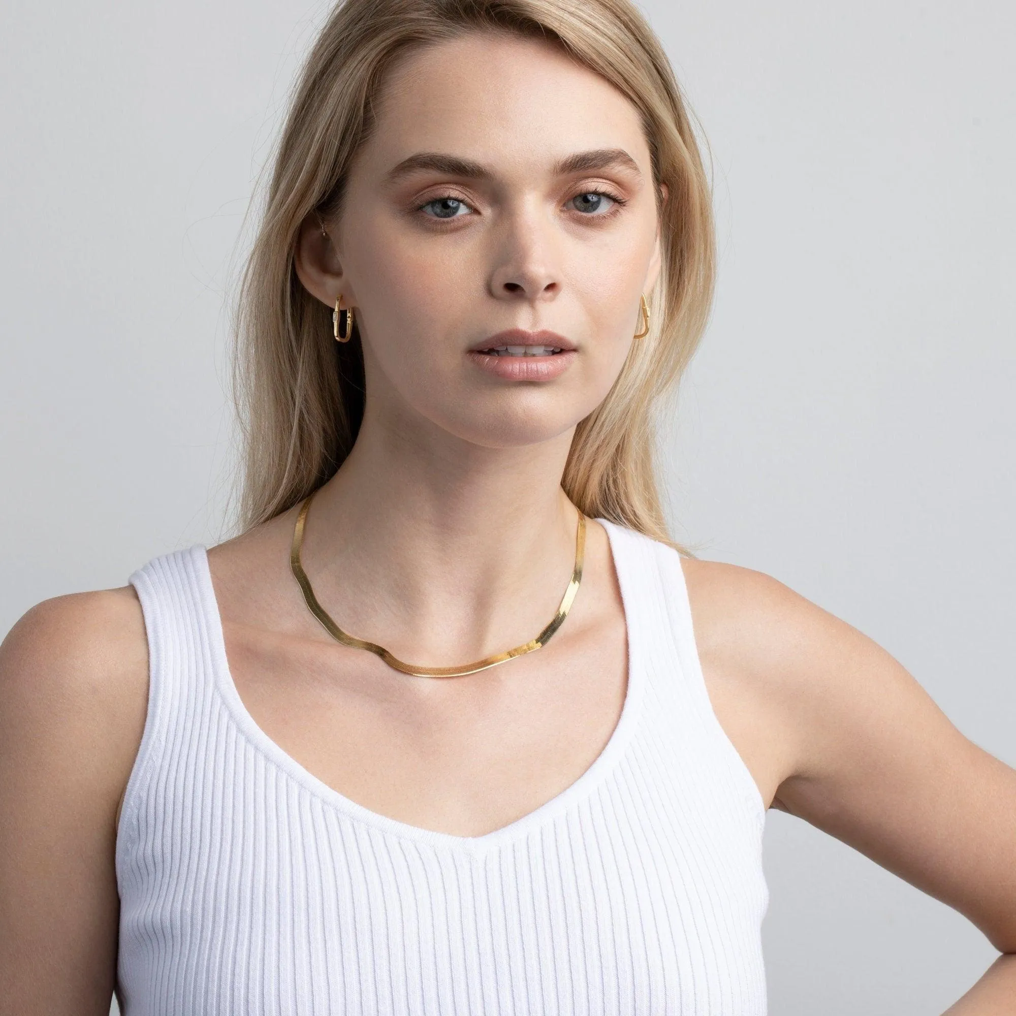 Square Hoop Earrings - 18K Gold Vermeil