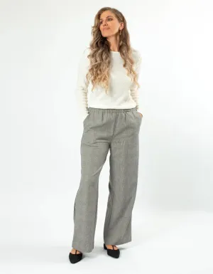 Stella   Gemma LEO PANTS - HOUNDSTOOTH