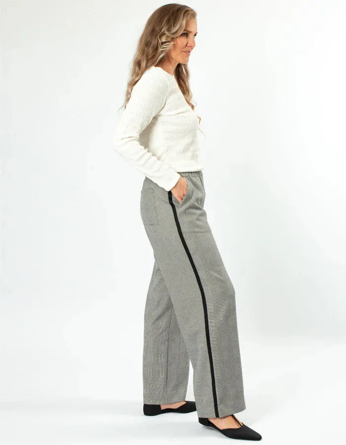 Stella   Gemma LEO PANTS - HOUNDSTOOTH