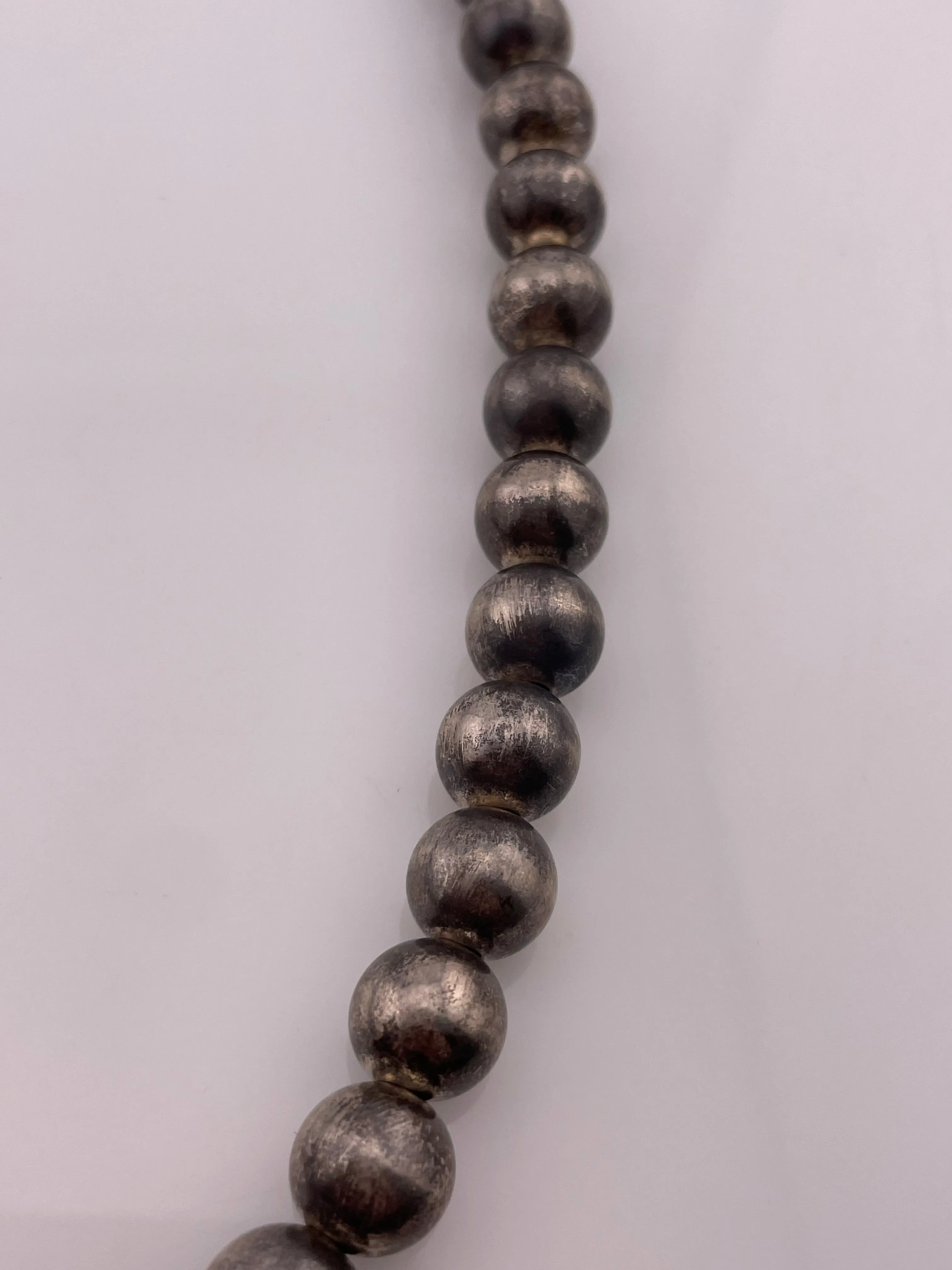 sterling silver 24-1/2" 60 grams stoneless silver pearl necklace