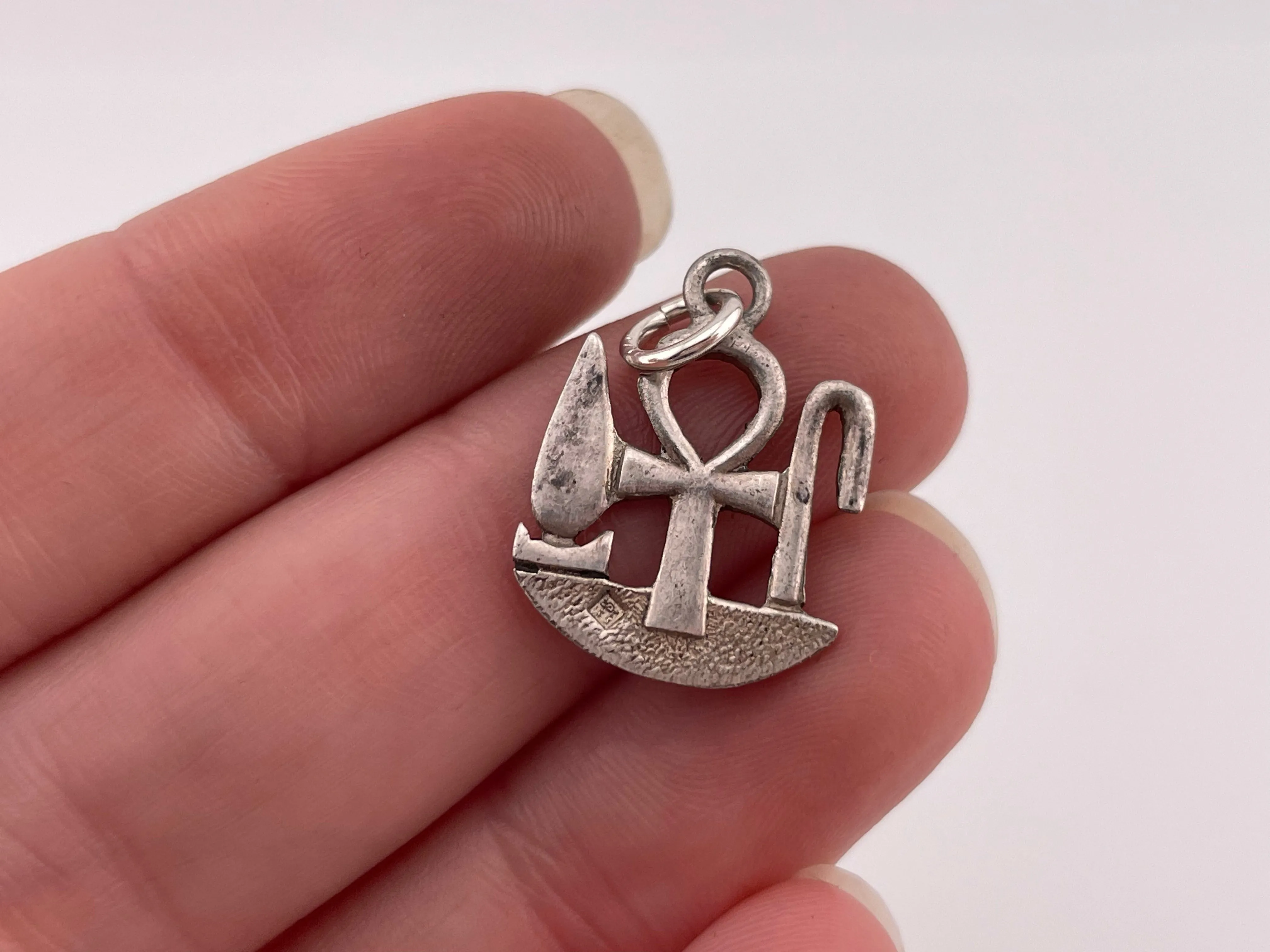 sterling silver ankh pendant