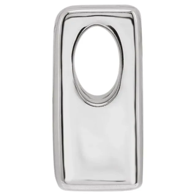 Sterling Silver Block Initial A Slide Pendant