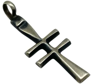 sterling silver dragonfly cross pendant