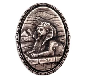sterling silver Egyptian revival pin brooch