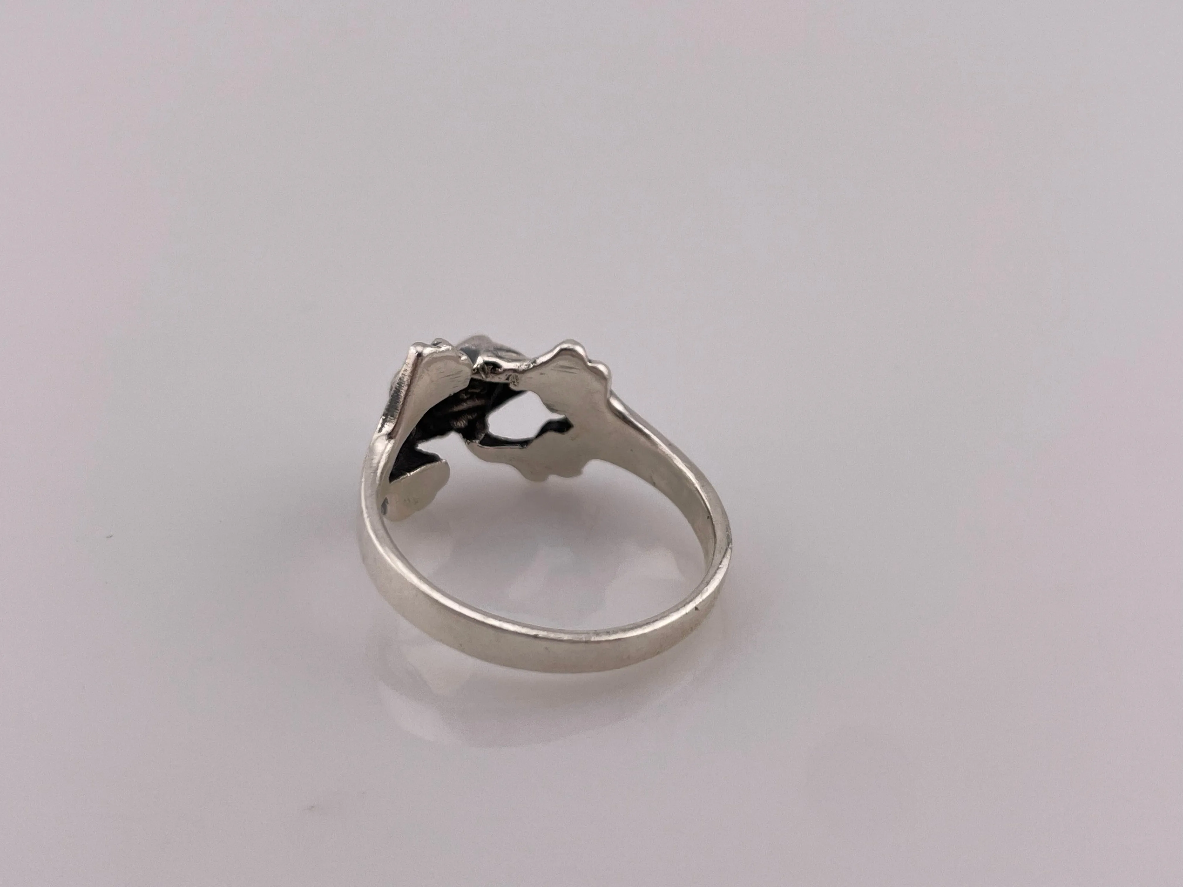 sterling silver frog ring