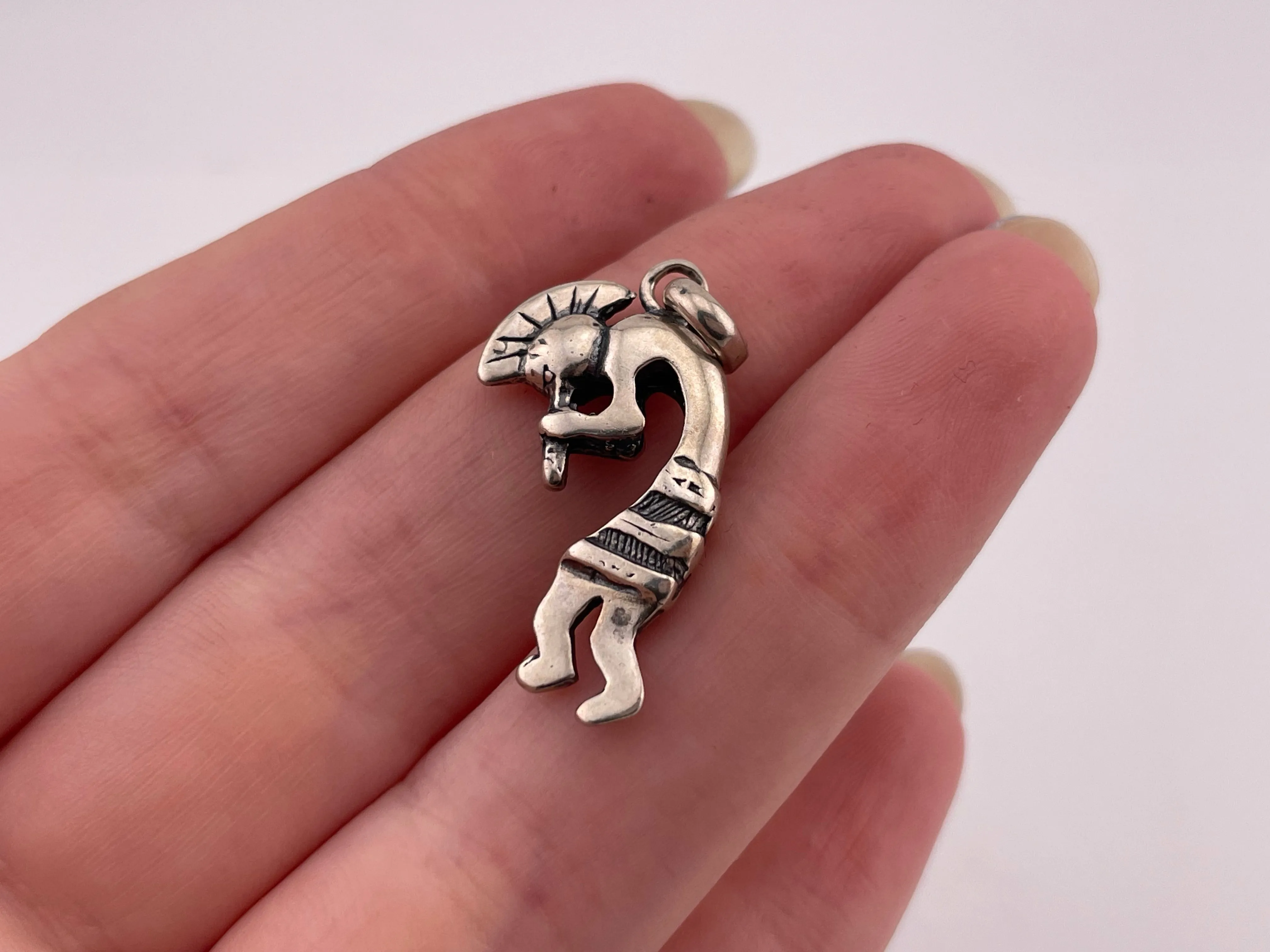 sterling silver Kokopelli pendant
