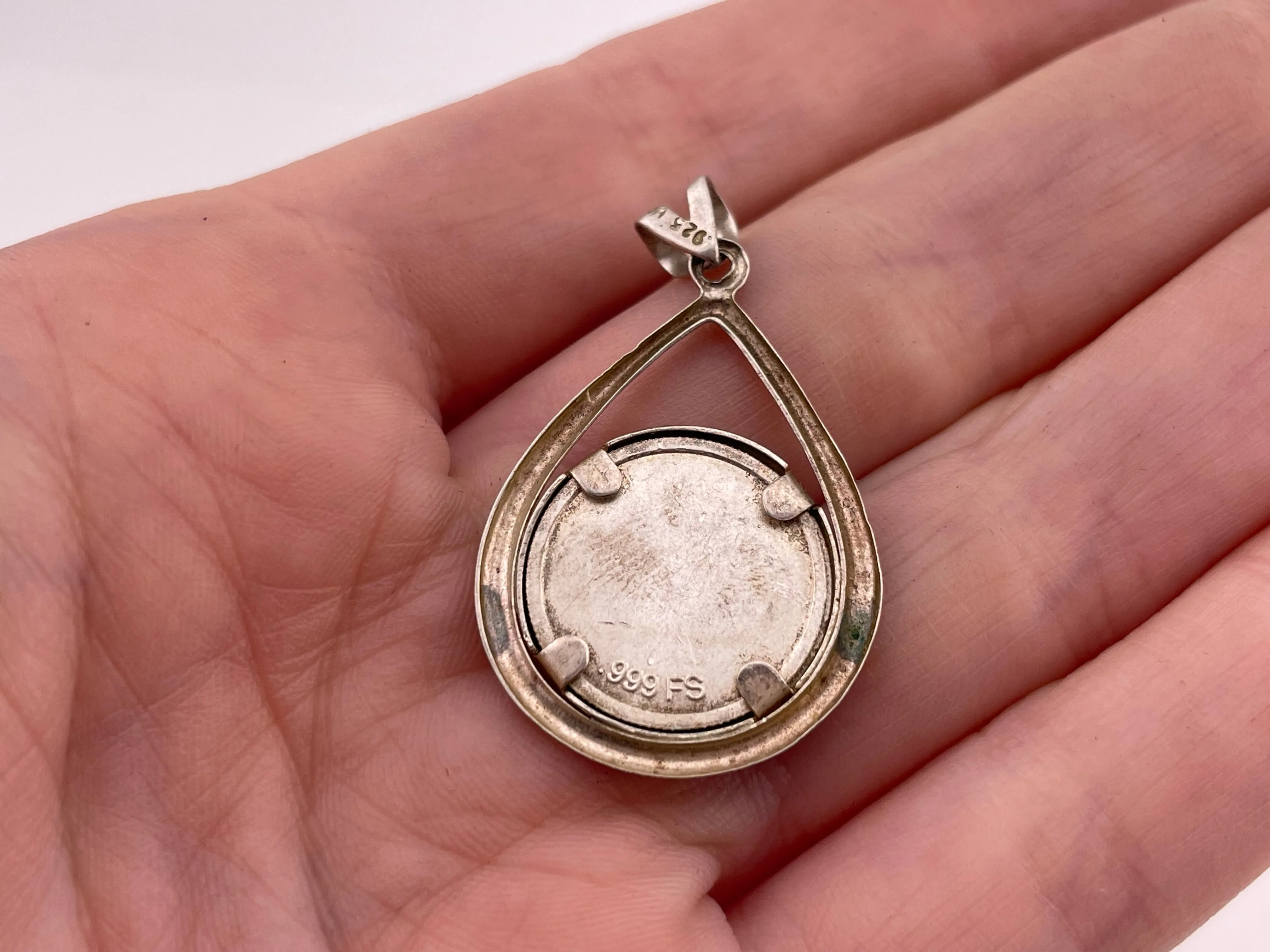 sterling silver "The Dawn of ... A New Millennium" sun pendant