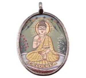 sterling silver religious pendant