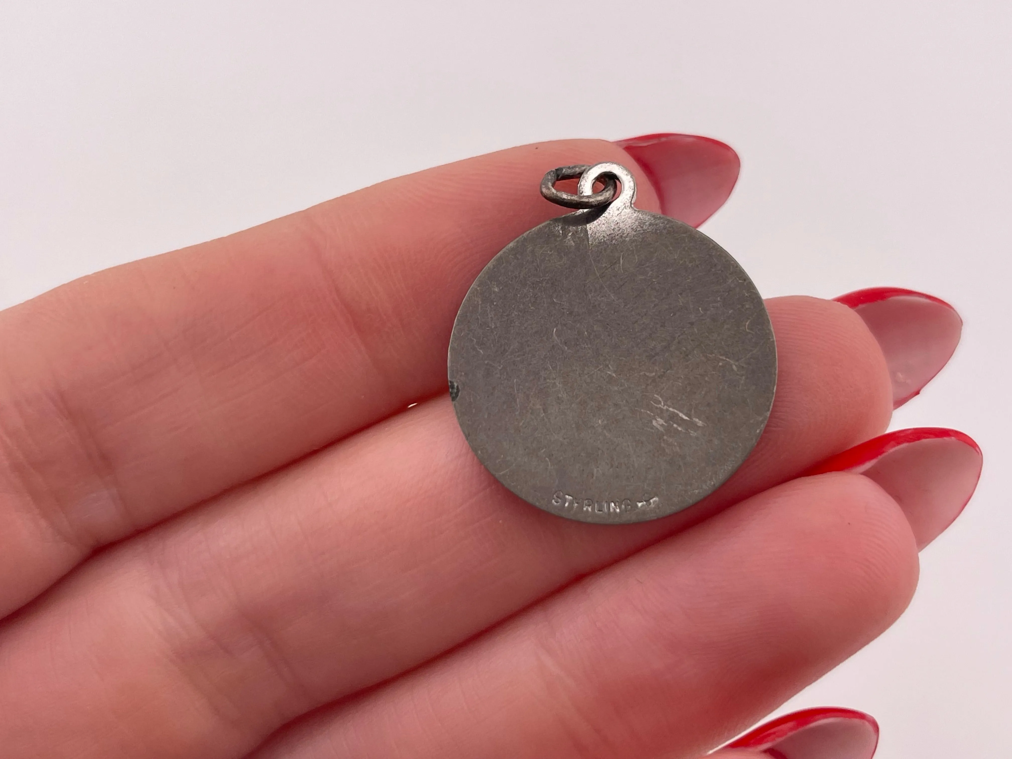 sterling silver Scorpio zodiac sign pendant