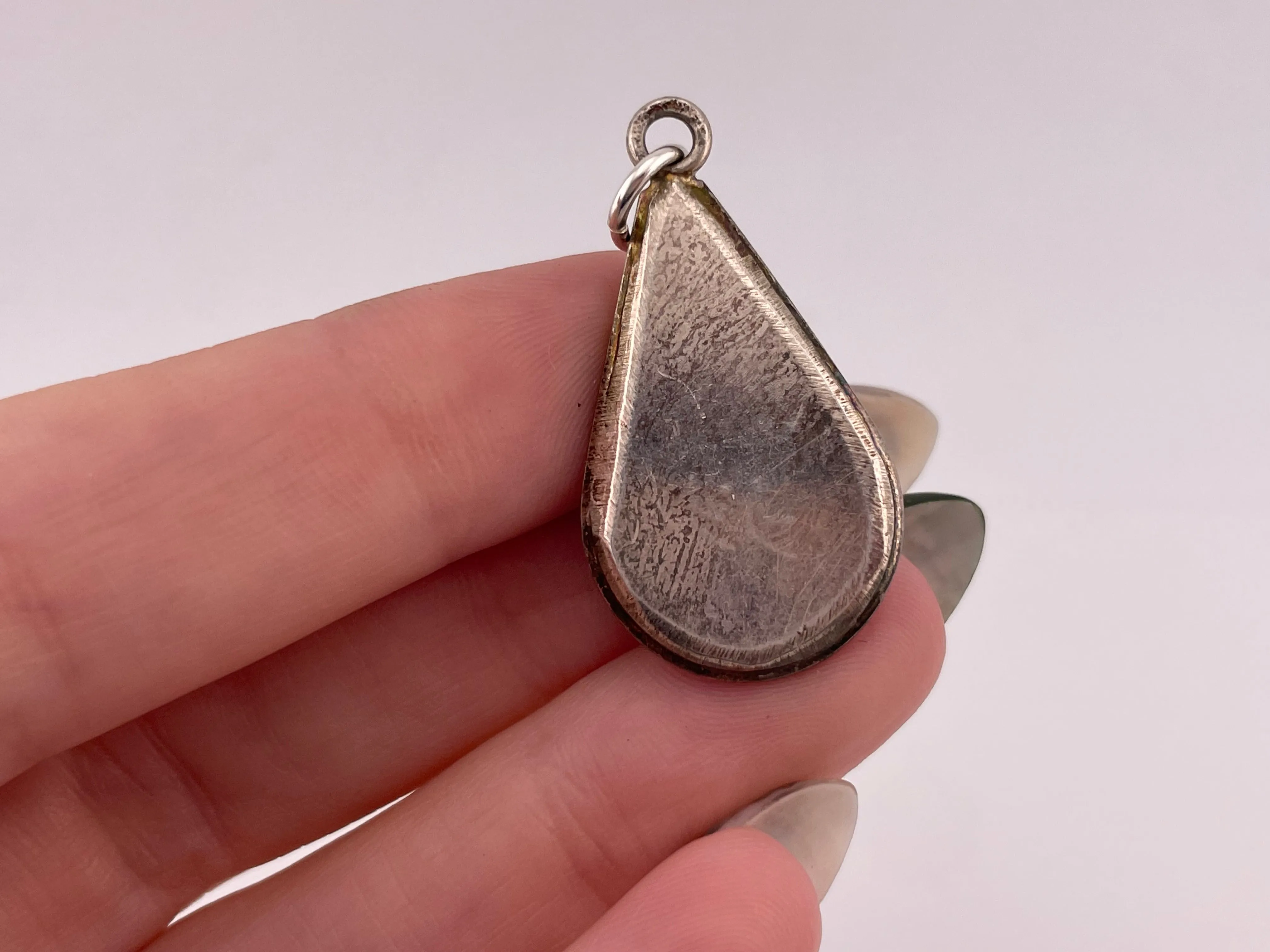 sterling silver turquoise pendant