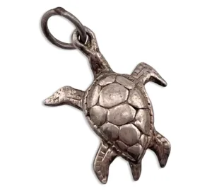 sterling silver turtle pendant