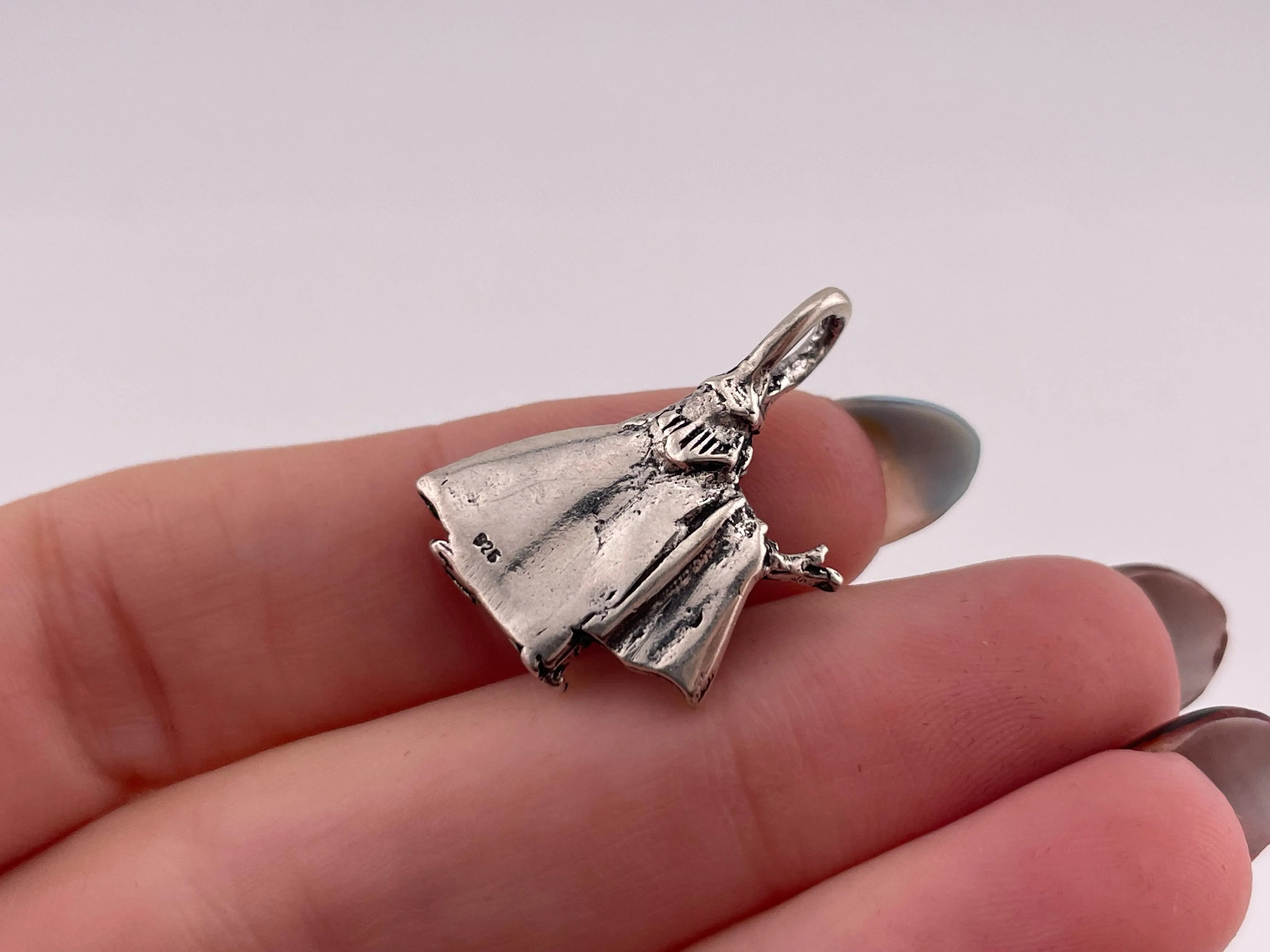 sterling silver wizard pendant