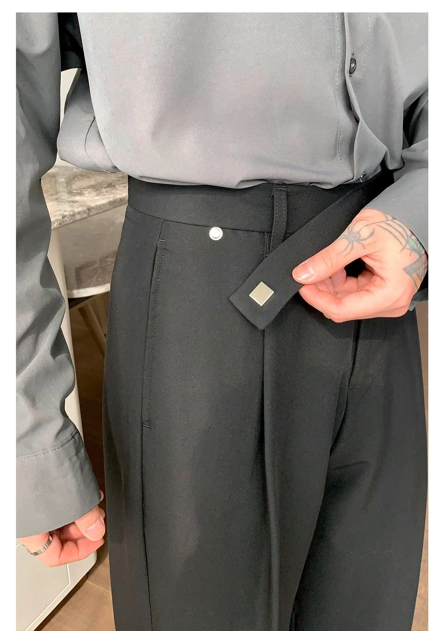 Straight Suit Pants