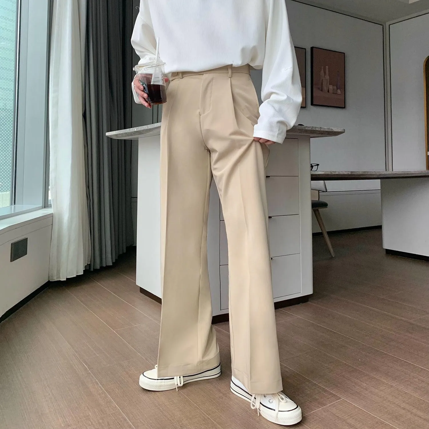 Straight Suit Pants