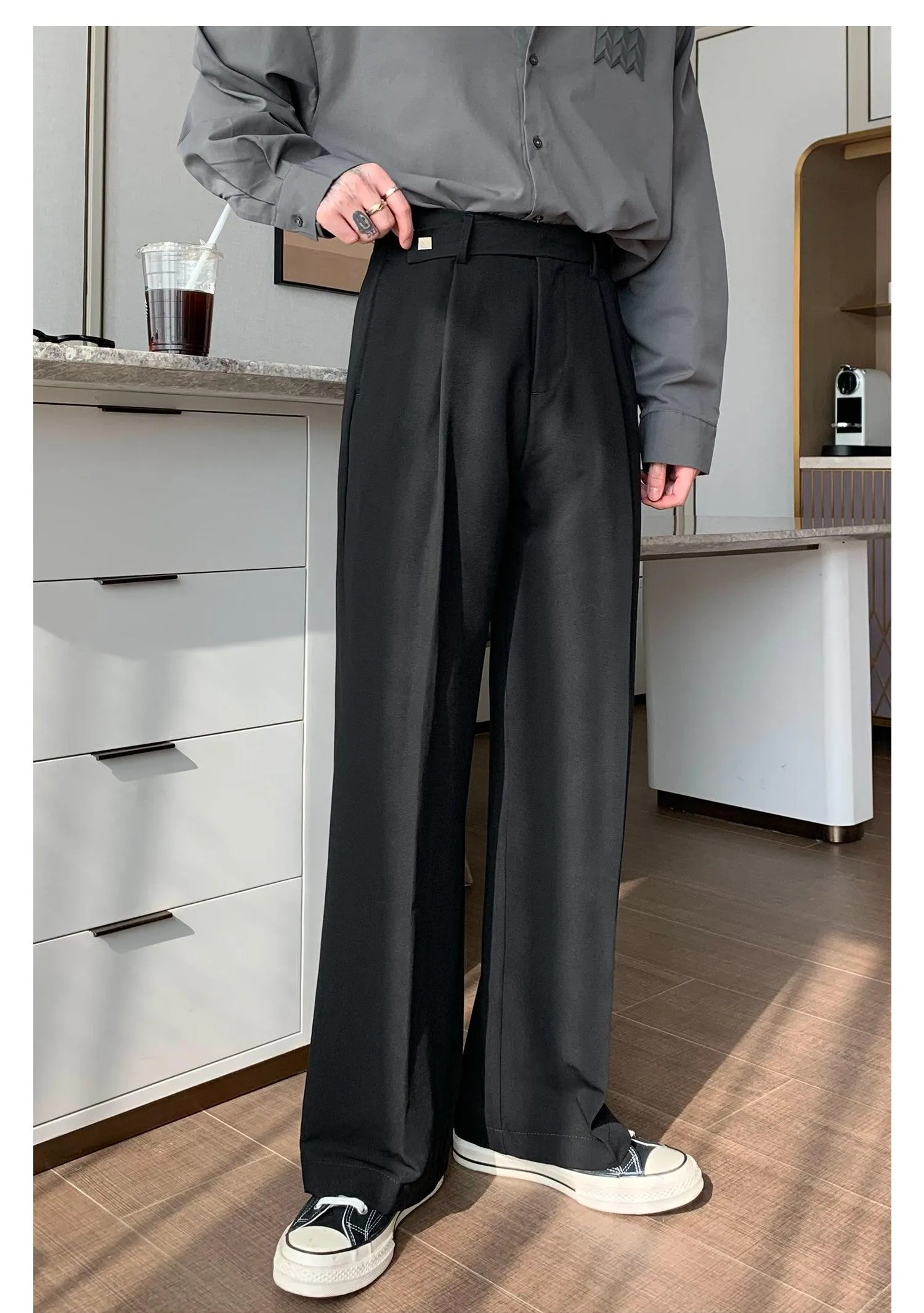 Straight Suit Pants