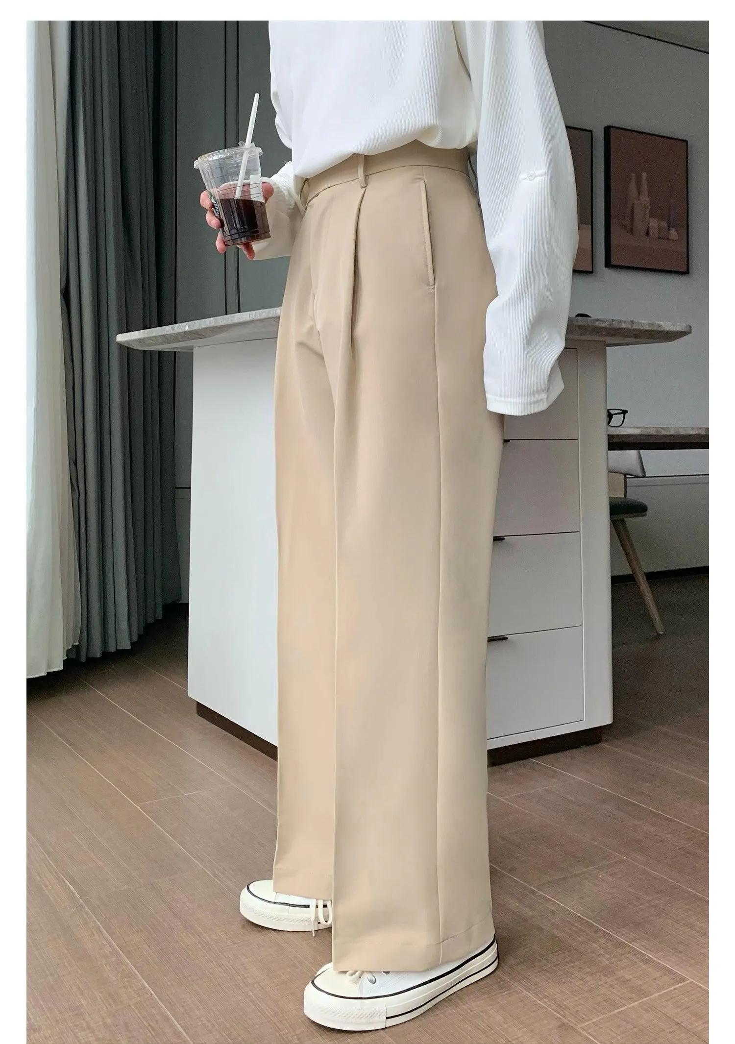Straight Suit Pants