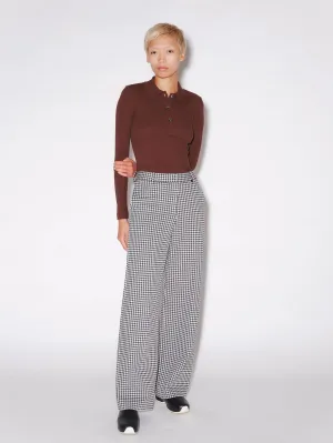 STRAIGHT TROUSER - GINGHAM