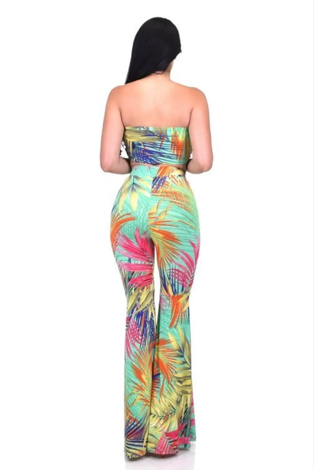 Studio 54 Bell Pants with Tie up Crop Set