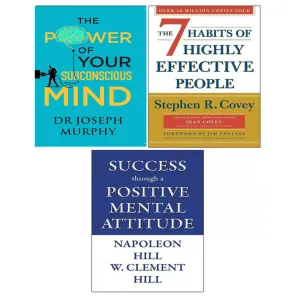 Success through Positive, 7 Habits Of Highly Effective, The Power of Your Subconscious Mind 3 Books Set
