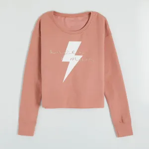 Super Mum Cropped Sweater