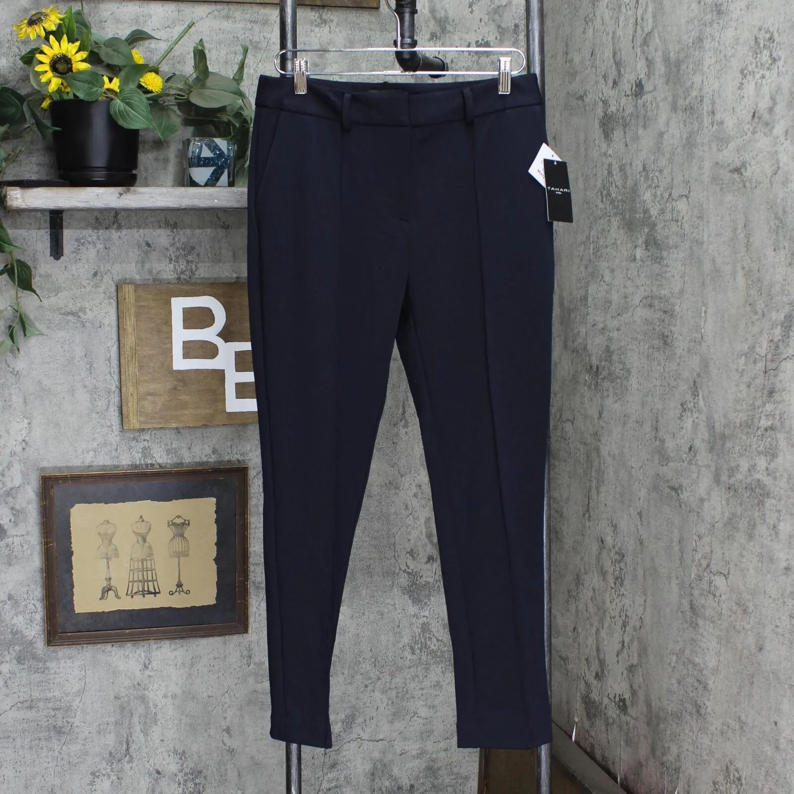 Tahari Asl Women's Ponte-Knit Seamed Pants 2AM719-T2