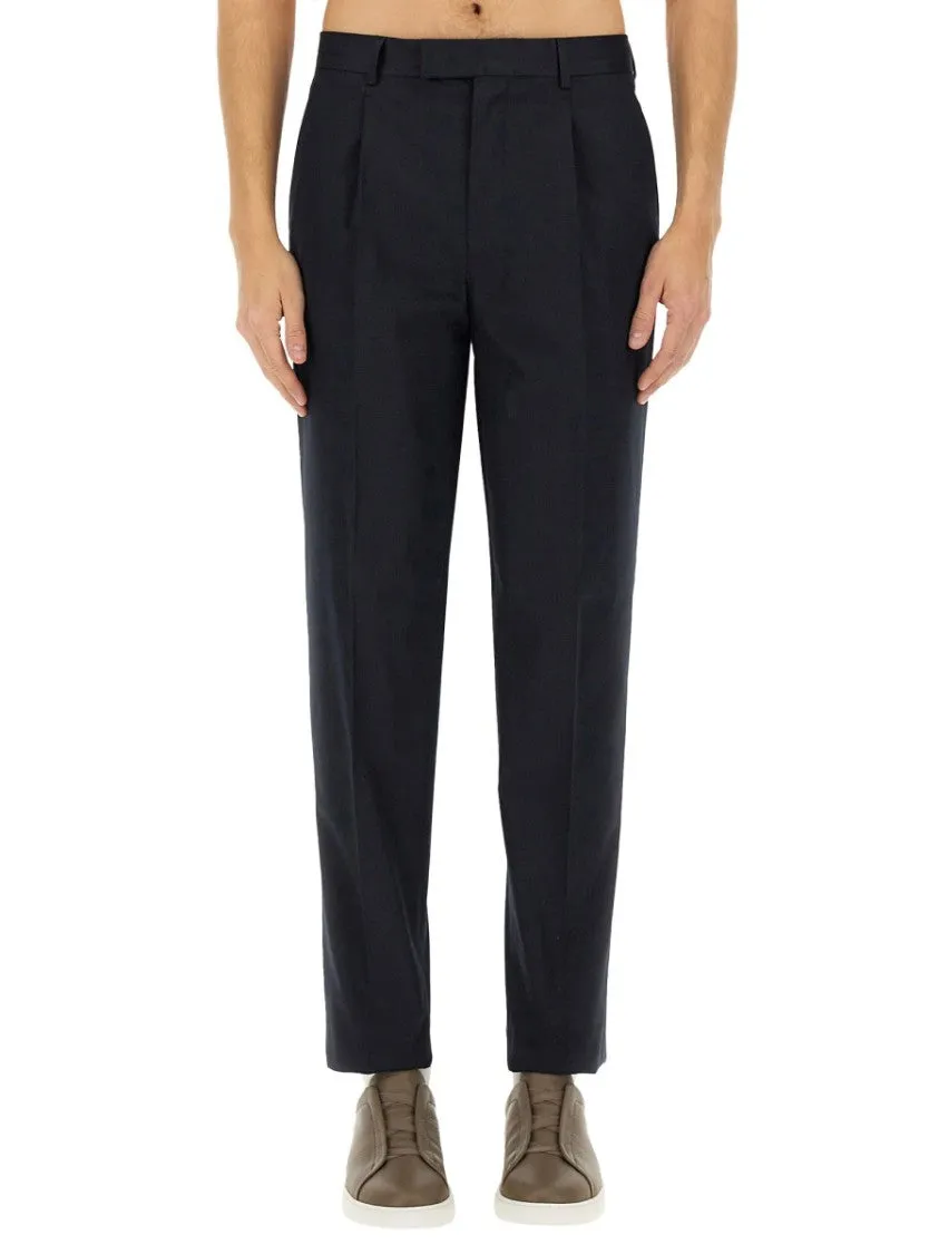 Tailored Black Straight Leg Pants