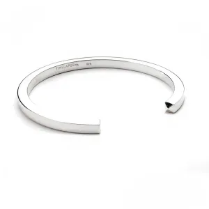 The Circle Bangle - Polished Silver - Thick