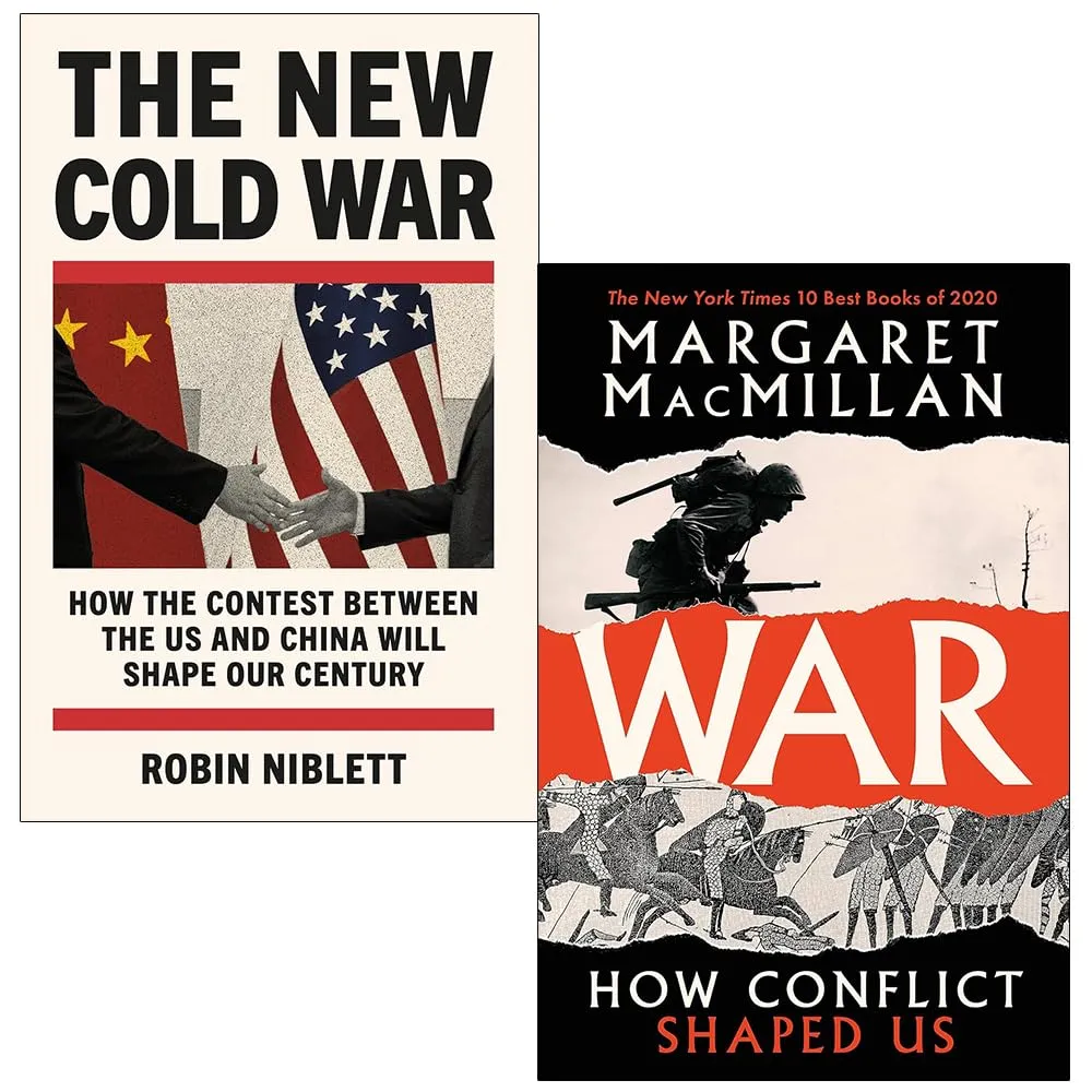The New Cold War By Robin Niblett & [Hardcover] War How Conflict Shaped Us By Professor Margaret MacMillan 2 Books Collection Set