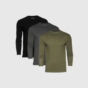 The Shade Long Sleeve Crew Neck T-Shirt 3-Pack