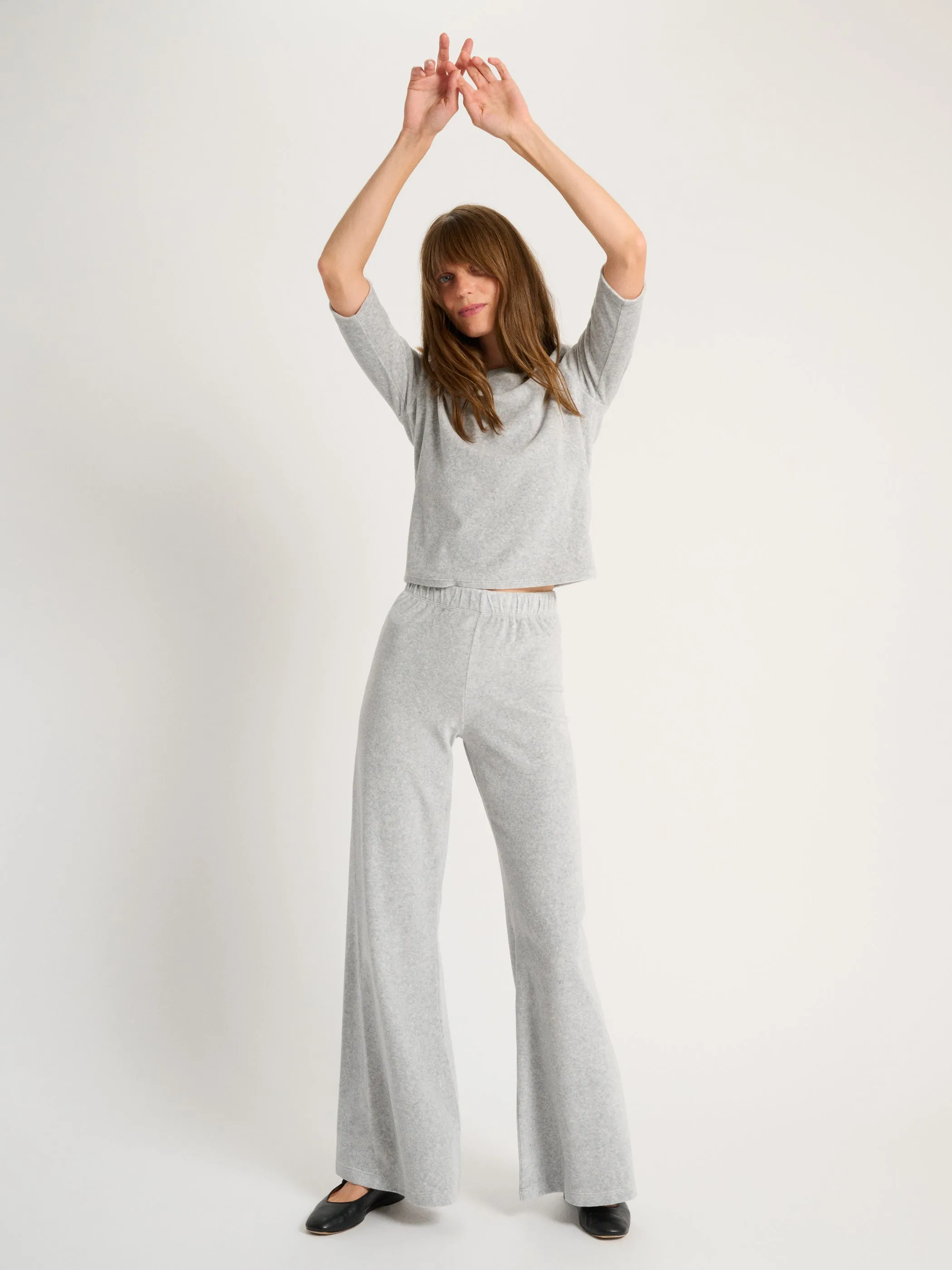 The Zephyra Flare Pants in Velour